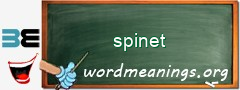 WordMeaning blackboard for spinet